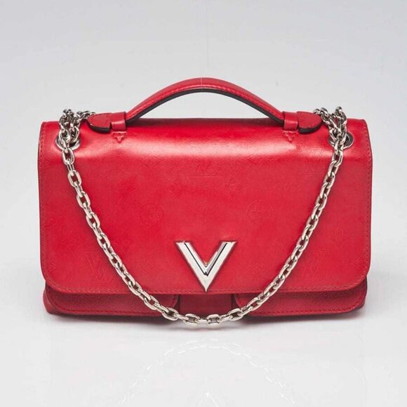 Louis Vuitton Rubis Monogram Leather Very Chain Bag - Picture 1 of 10